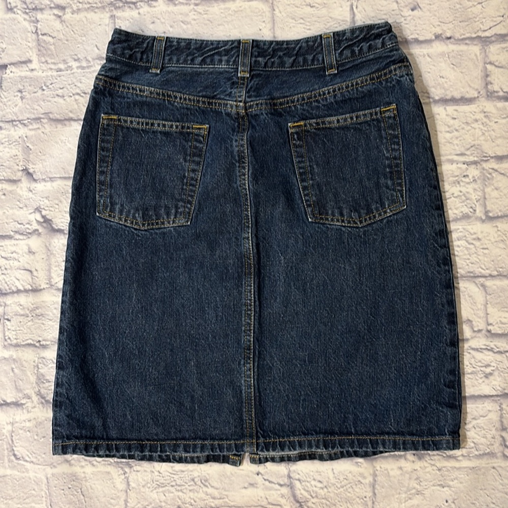 The Limited Denim Pencil Skirt Medium Wash Blue Jean Skirt Size 6 - Picture 6 of 11